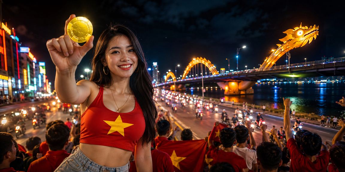 Không gian giải trí xổ số và neon rực rỡ tại Đà Nẵng